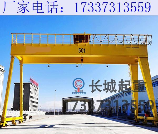 江苏扬州双梁龙门吊厂家 龙门吊夹轨器的使用