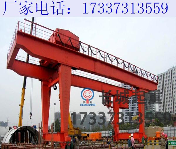江苏镇江双梁龙门吊厂家 龙门吊夹轨器的注意事项